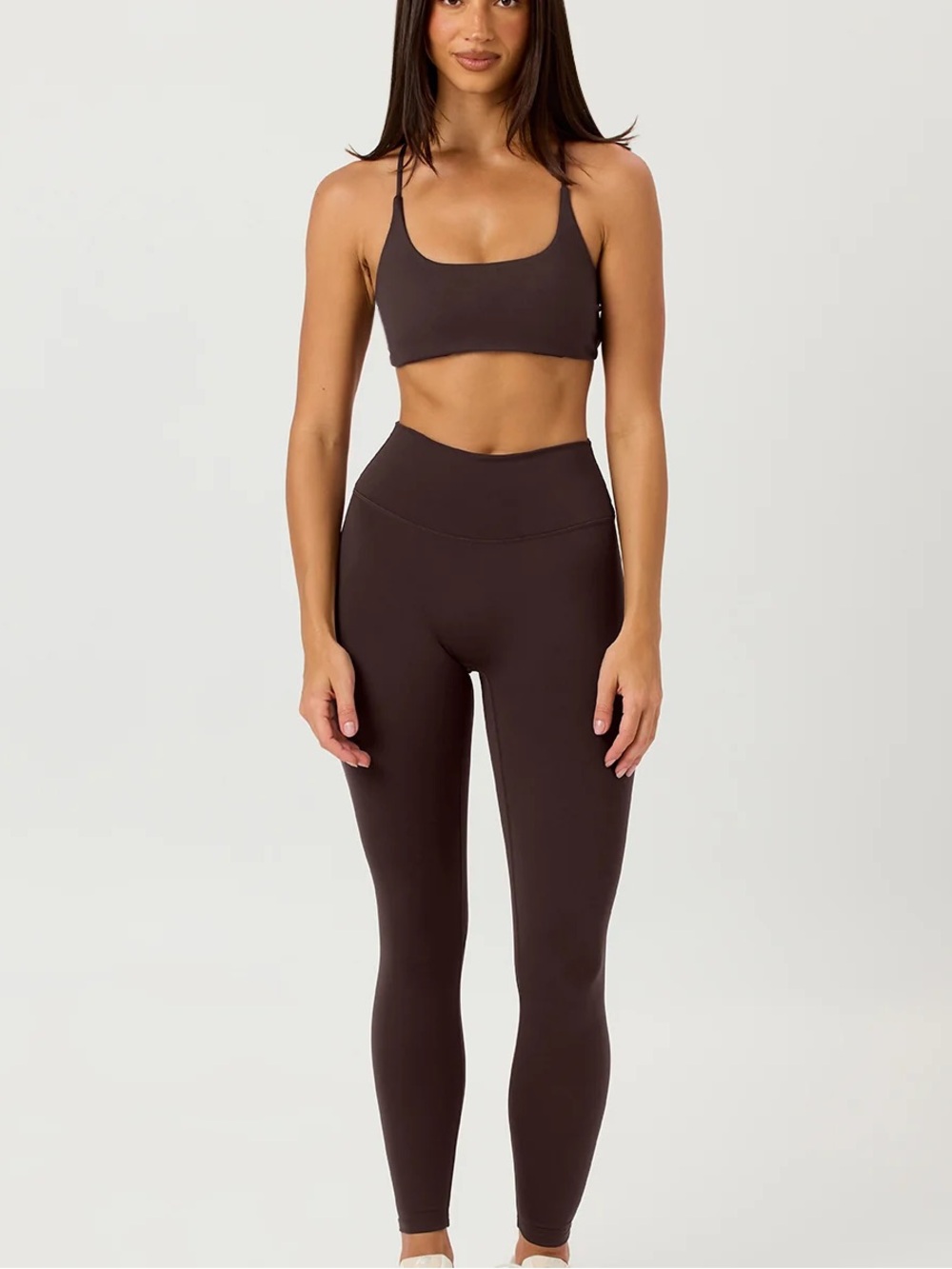 Crop Shop Boutique espresso Brown Serenity Leggings